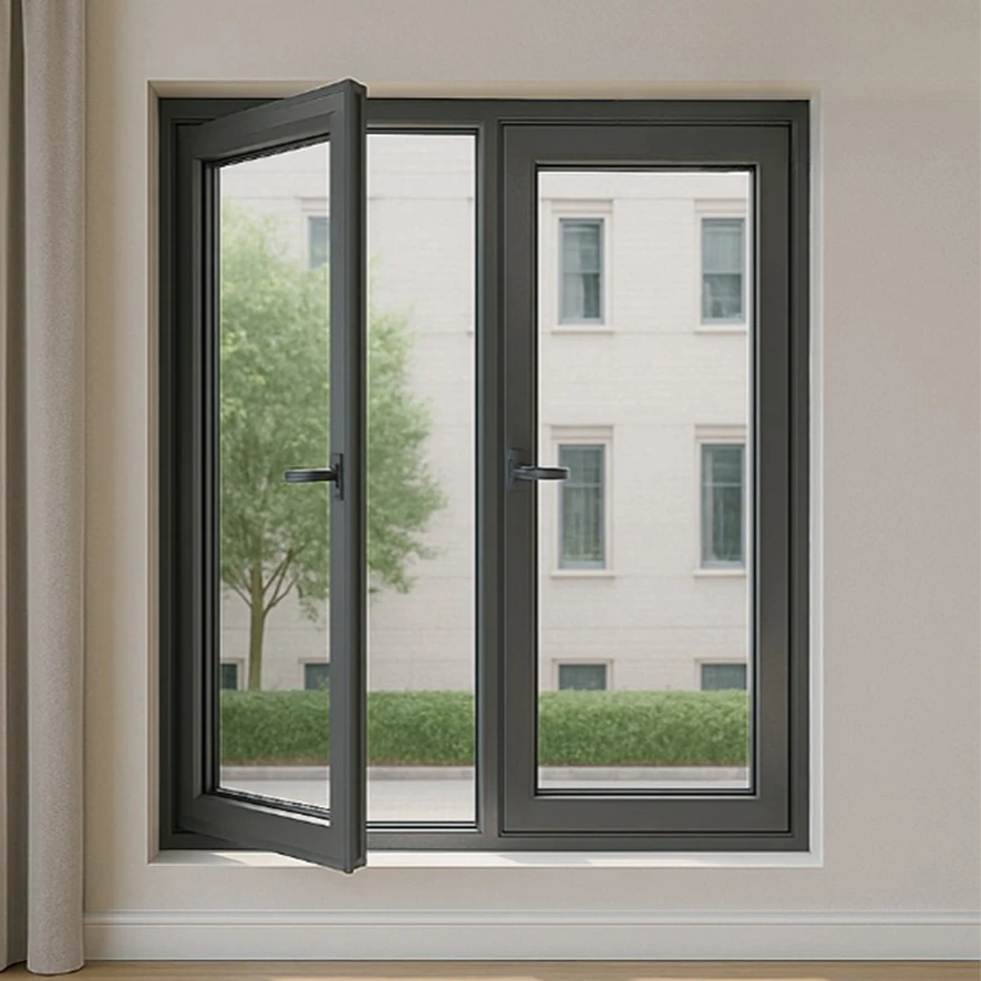 Cửa sổ 2 cánh mở quay nhôm Maxpro hệ 55