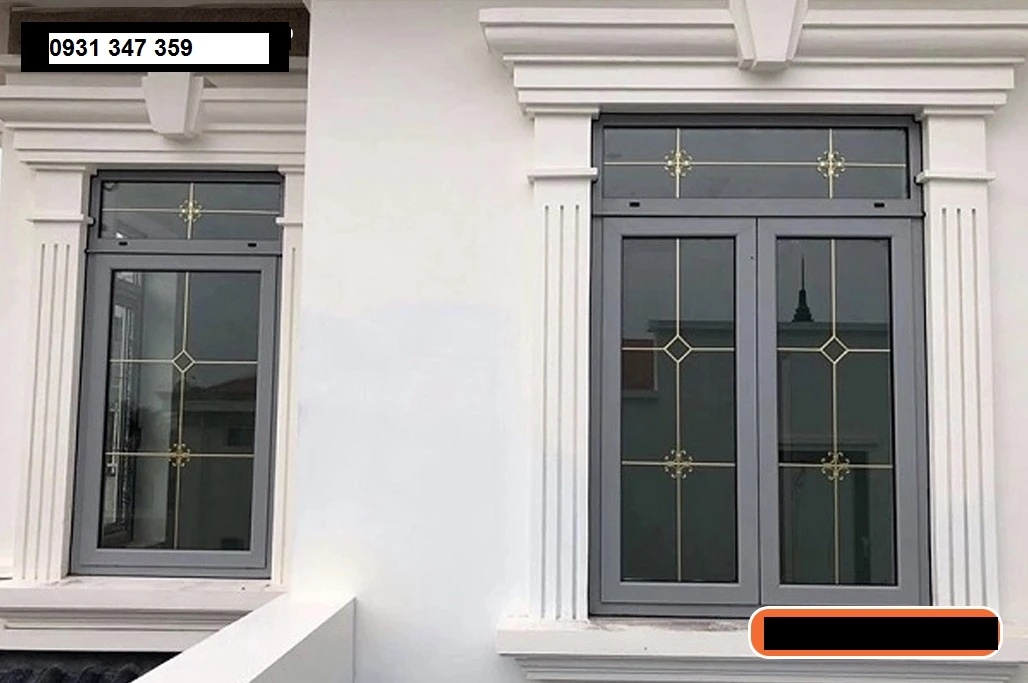 Cửa sổ 2 cánh mở quay nhôm Maxpro hệ 65