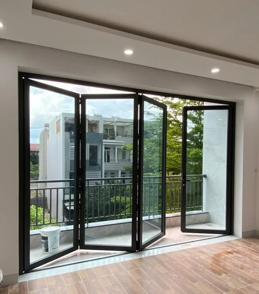 Cửa Đi Xếp Trượt 4 Cánh Nhôm