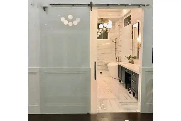 Cửa nhôm kính cường lực 1 cánh mở trượt